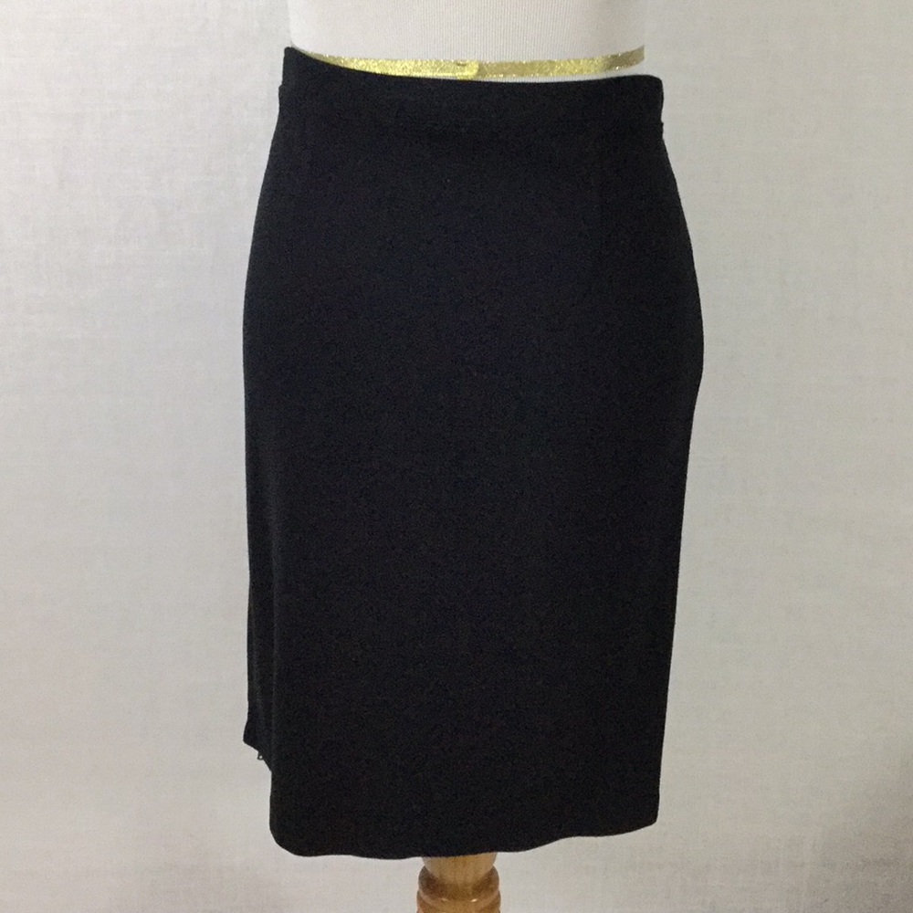 Gap Stretchy sexy black pencil skirt - full zip ๐ - Picture 3 of 7